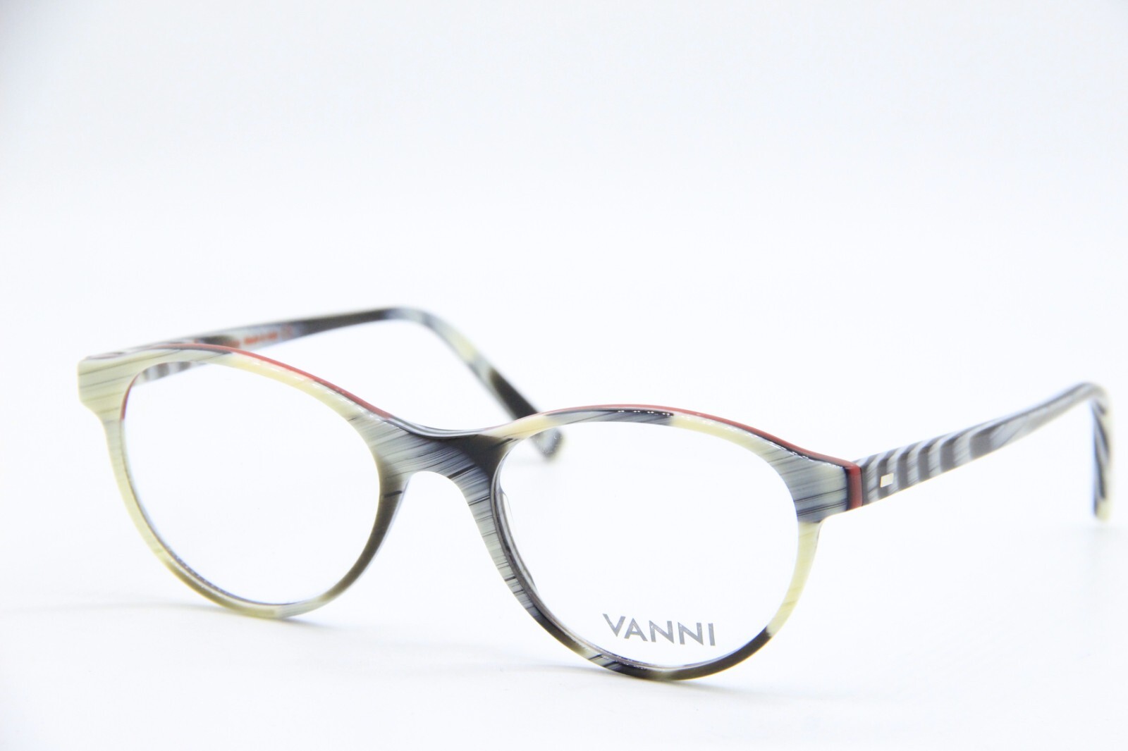 NEW VANNI V1955 A202 BLUE WHITE BROWN RED GRAY AUTHENTIC EYEGLASSES FRAMES 49-19