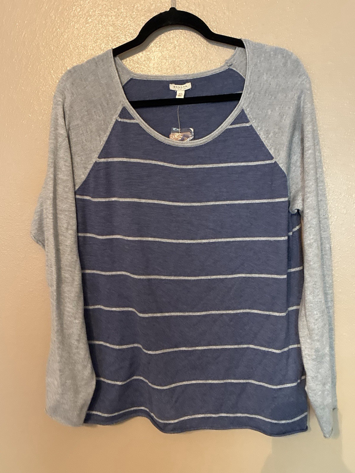 NWT Sonoma Blue And Grey Sweater Size Xl NWT Sonoma Blue And Grey Sweater Size Xl