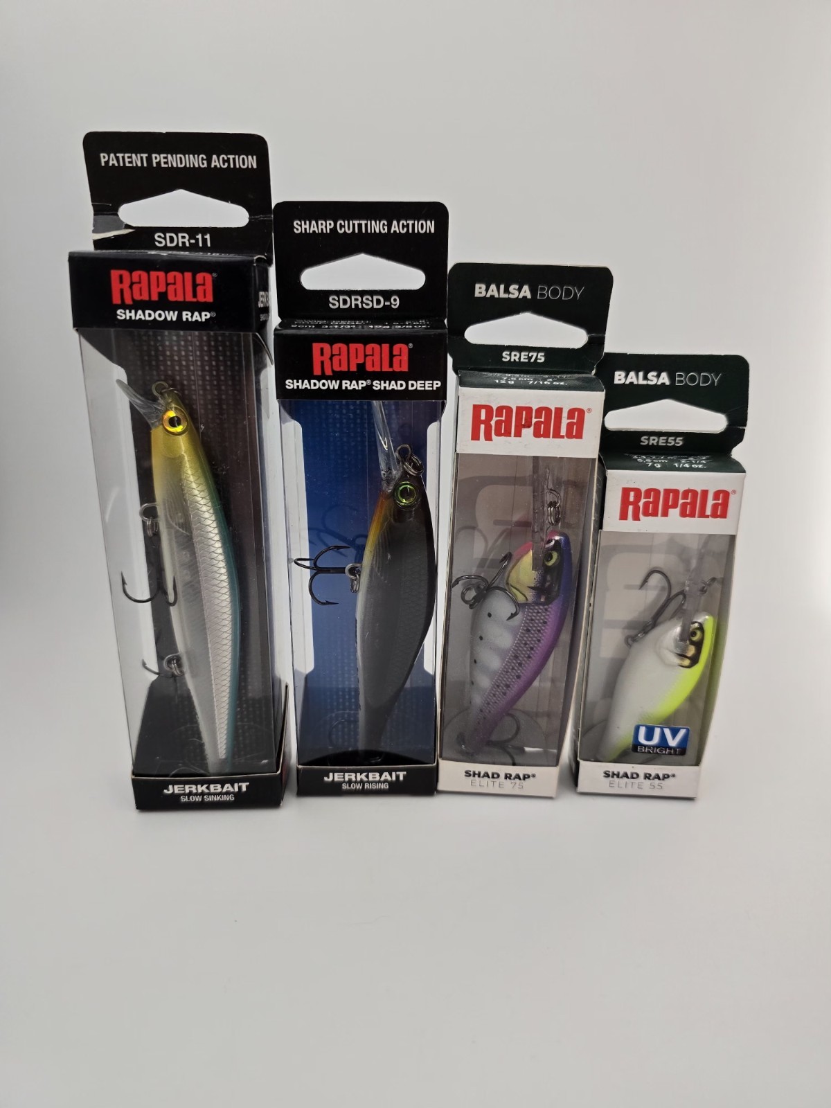 4x Rapala Premium Elite Balsa Shadow Rap & Shad Rap Lot 4 Awesome Colors~New 4x Rapala Premium Elite Balsa Shadow Rap & Shad Rap Lot 4 Awesome Colors~New