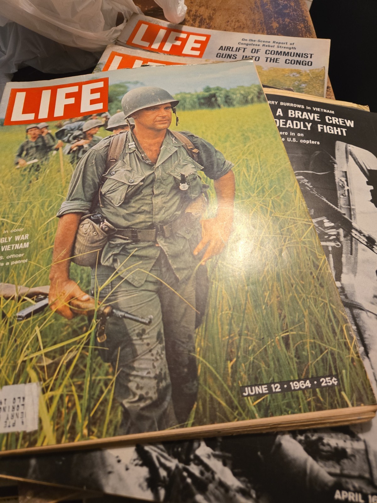 9 Vtg Life Magazines lot Boxing Vietnam Politics Wars John Wayne More 1960s