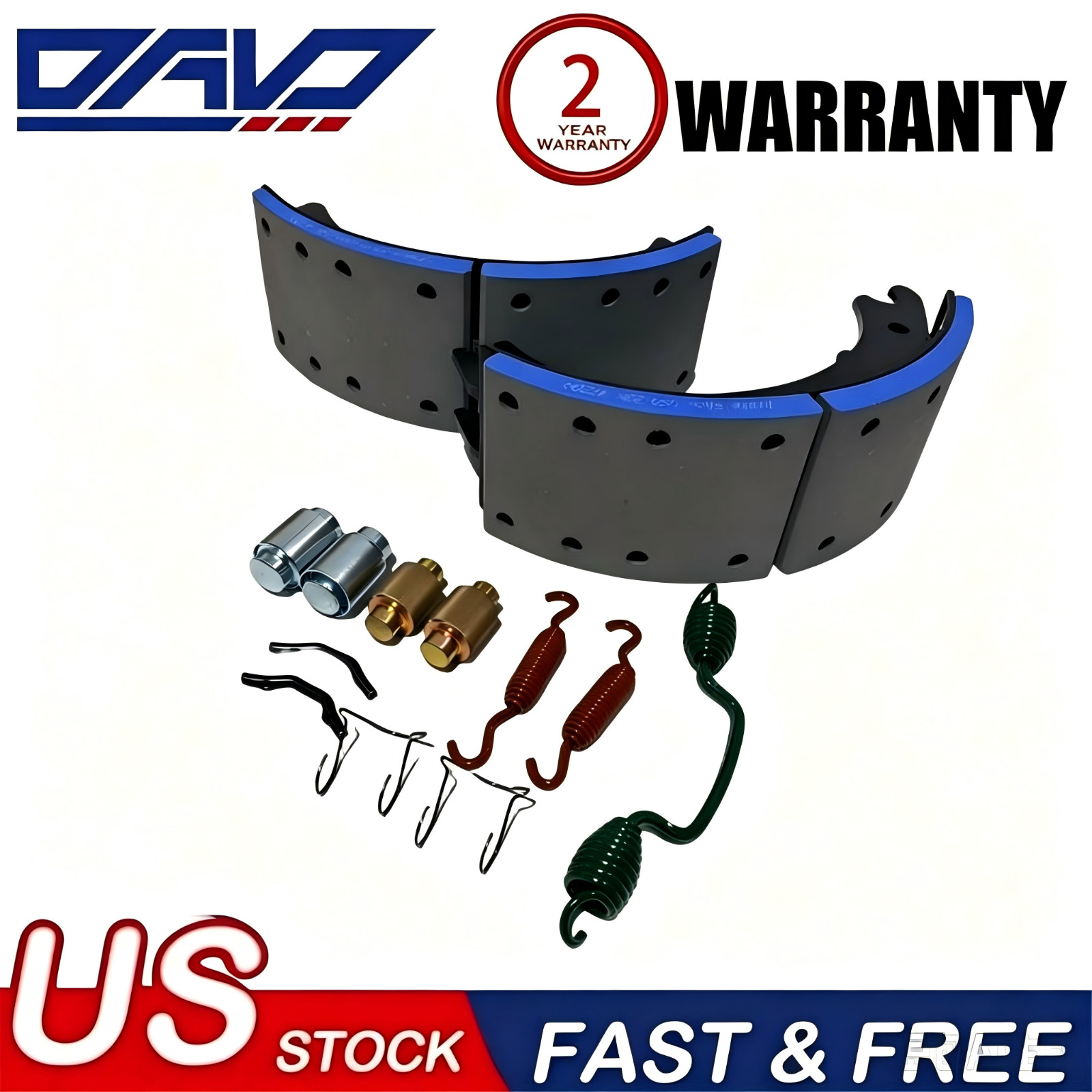 4720Q Front Brake Shoe Box Kit - GAWR 23K - Brake Size 16 1/2” x 5” 