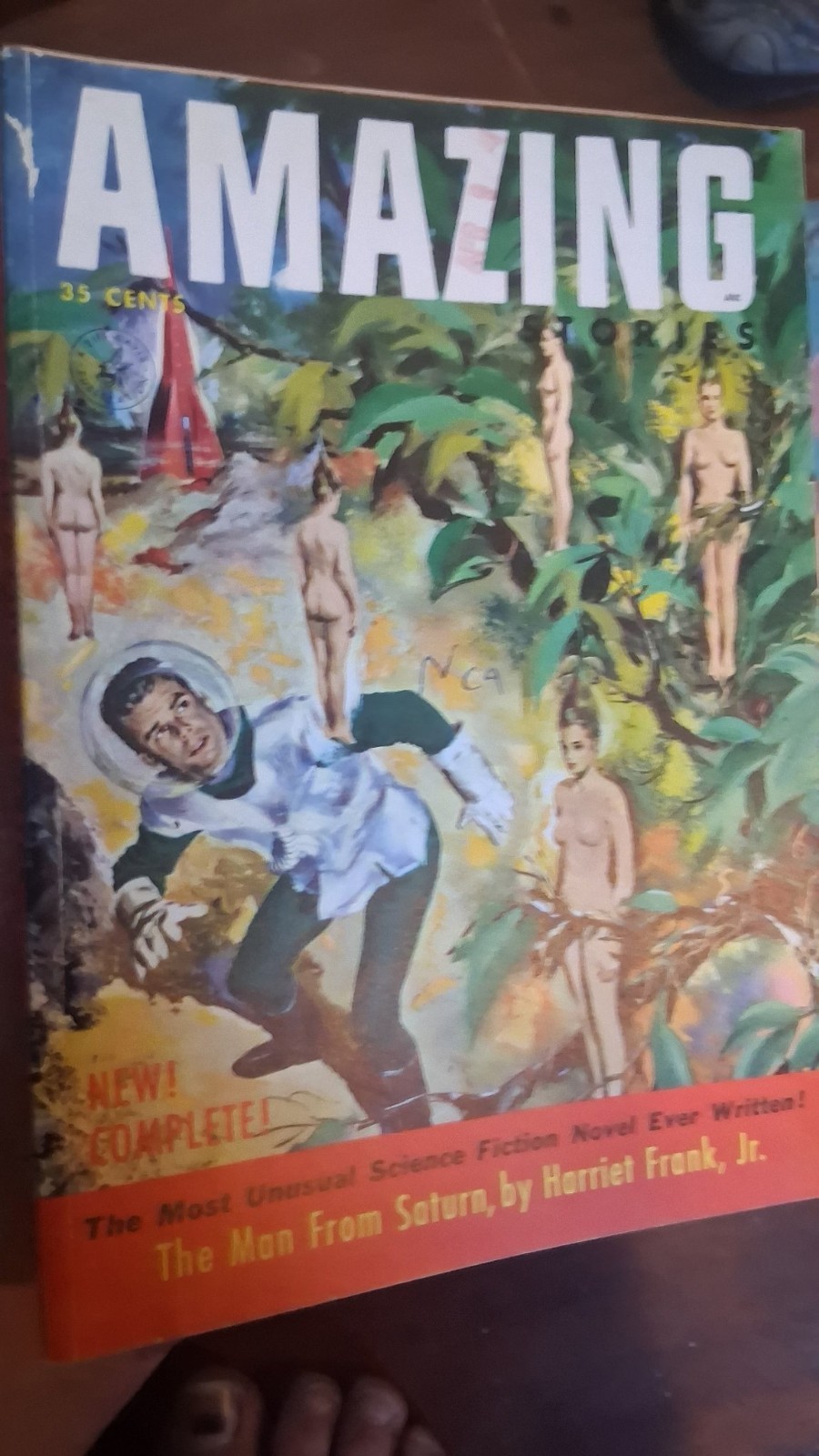 Amazing Stories Jun-Jul 1953 Arthur C Clarke Walter M Miller Jr Sheckley