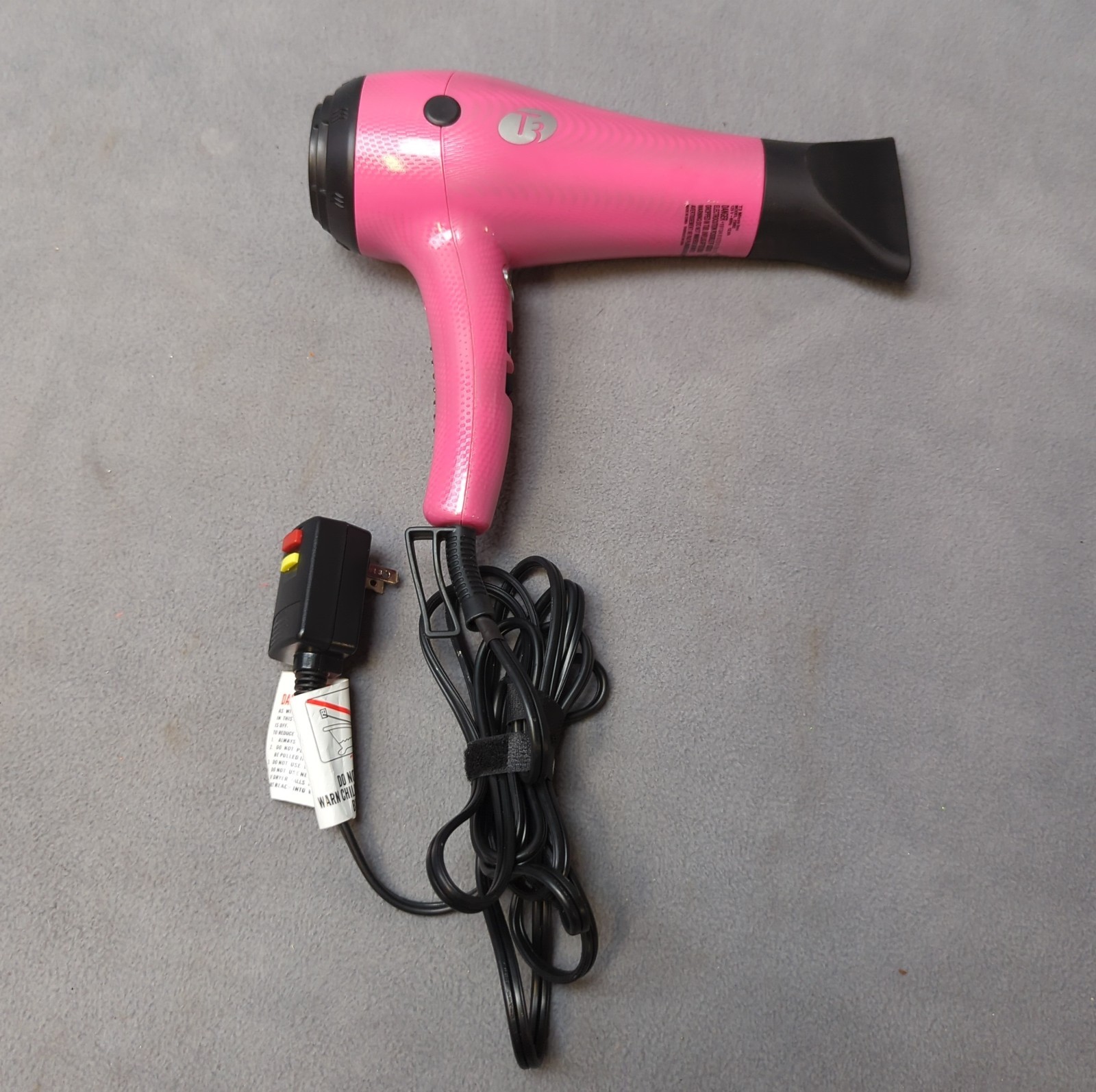 T3 Micro  Hair Blow Dryer JEWELS Pink  73892  Tested