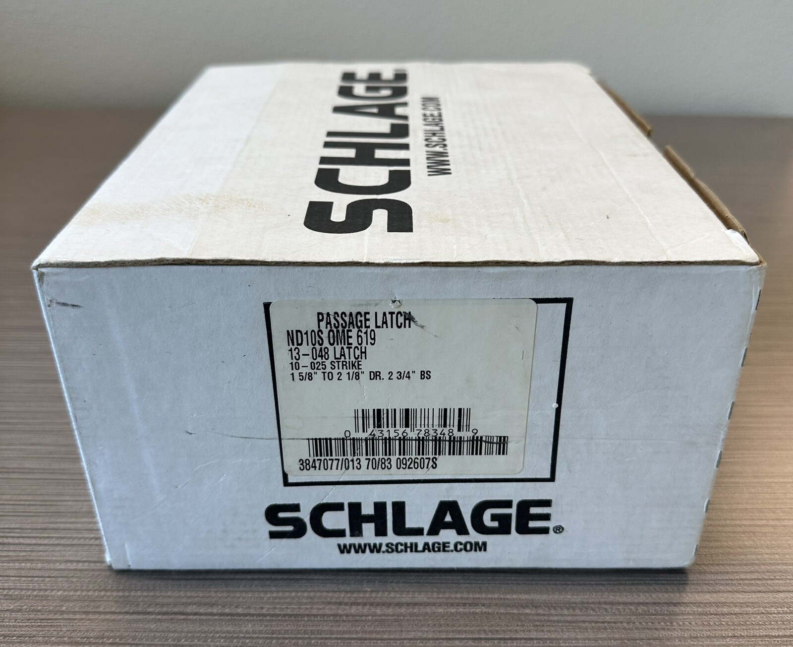 Schlage ND10S-OME-619 Grade-1 Heavy Duty Passage Set Satin Nickel Finish Schlage ND10S-OME-619 Grade-1 Heavy Duty Passage Set Satin Nickel Finish