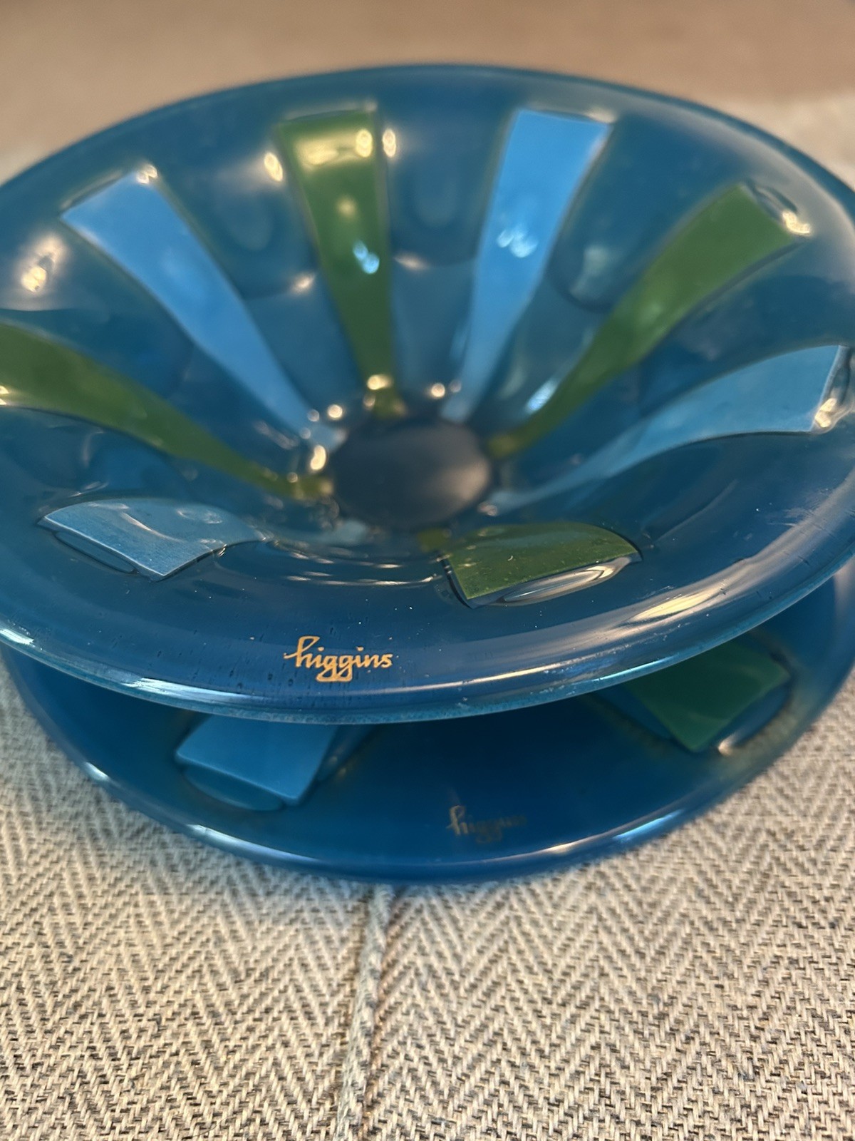 Higgins Mid Century Art Glass (1)Plate And (1)Bowl, 8.25 Inch Diameter