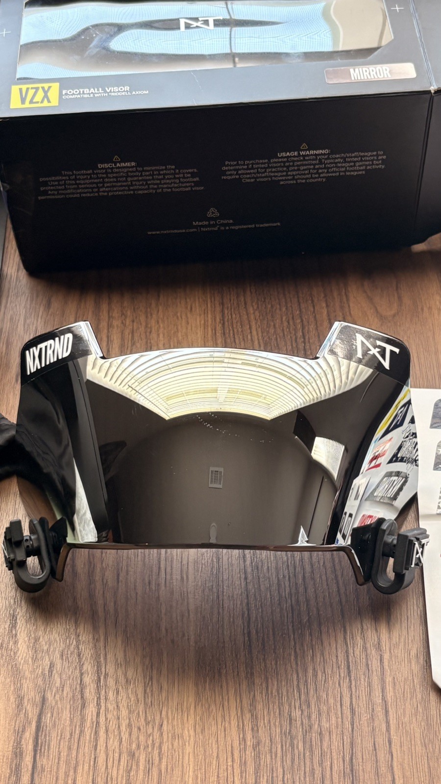 NXTRND VZR1 Football Visor Lens Technology - Clear Mirror | New w/ Stickers