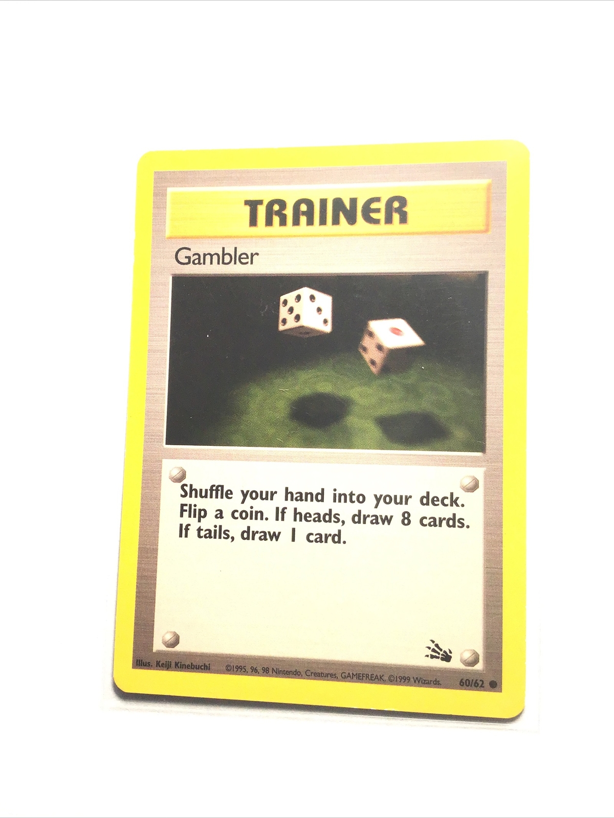 GAMBLER - 60/62 - Fossil - Pokemon Card - LP GAMBLER - 60/62 - Fossil - Pokemon Card - LP