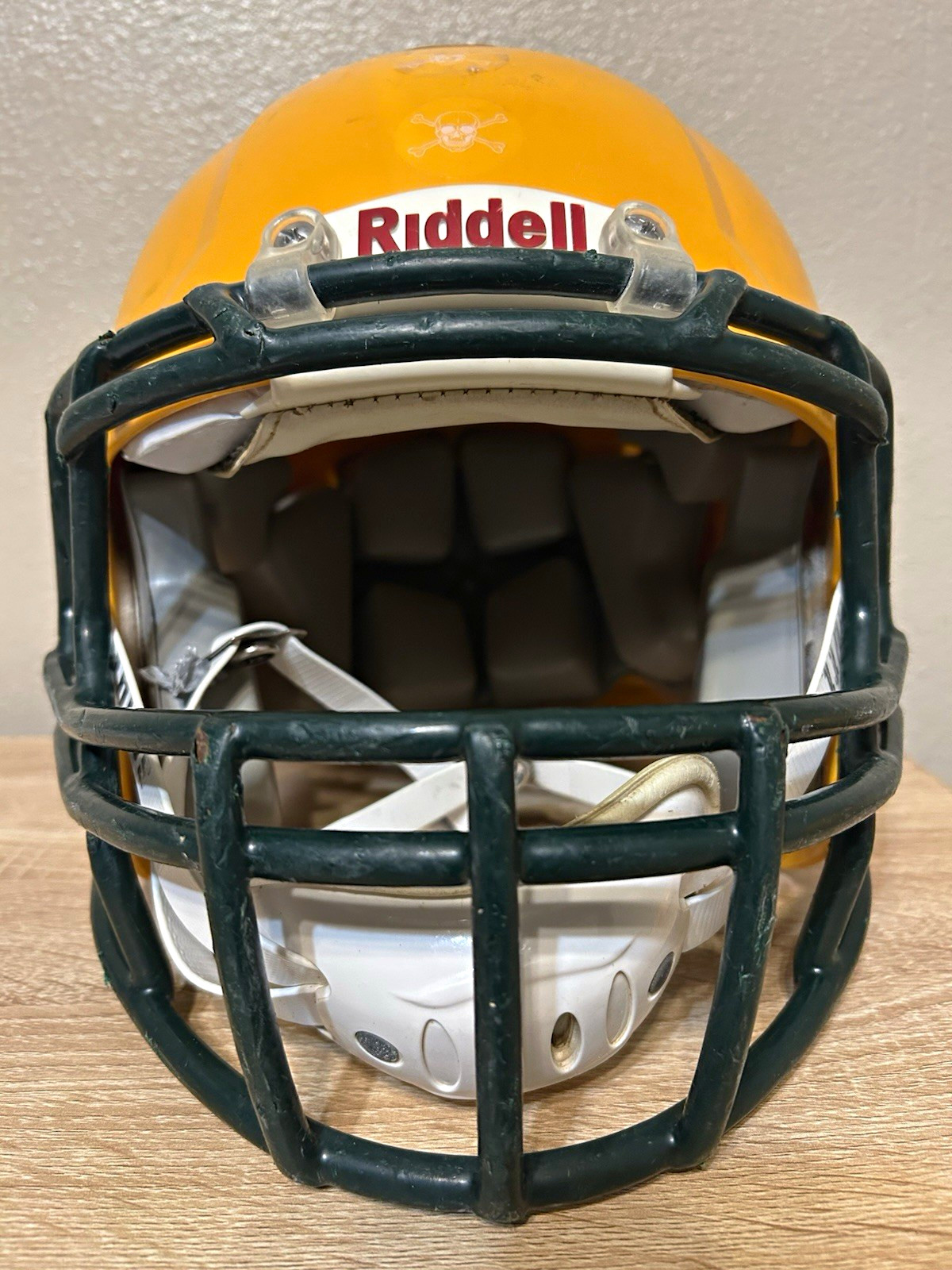Riddell Revolution Speed Football Helmet Medium Yellow Green 2015 Recert 2023