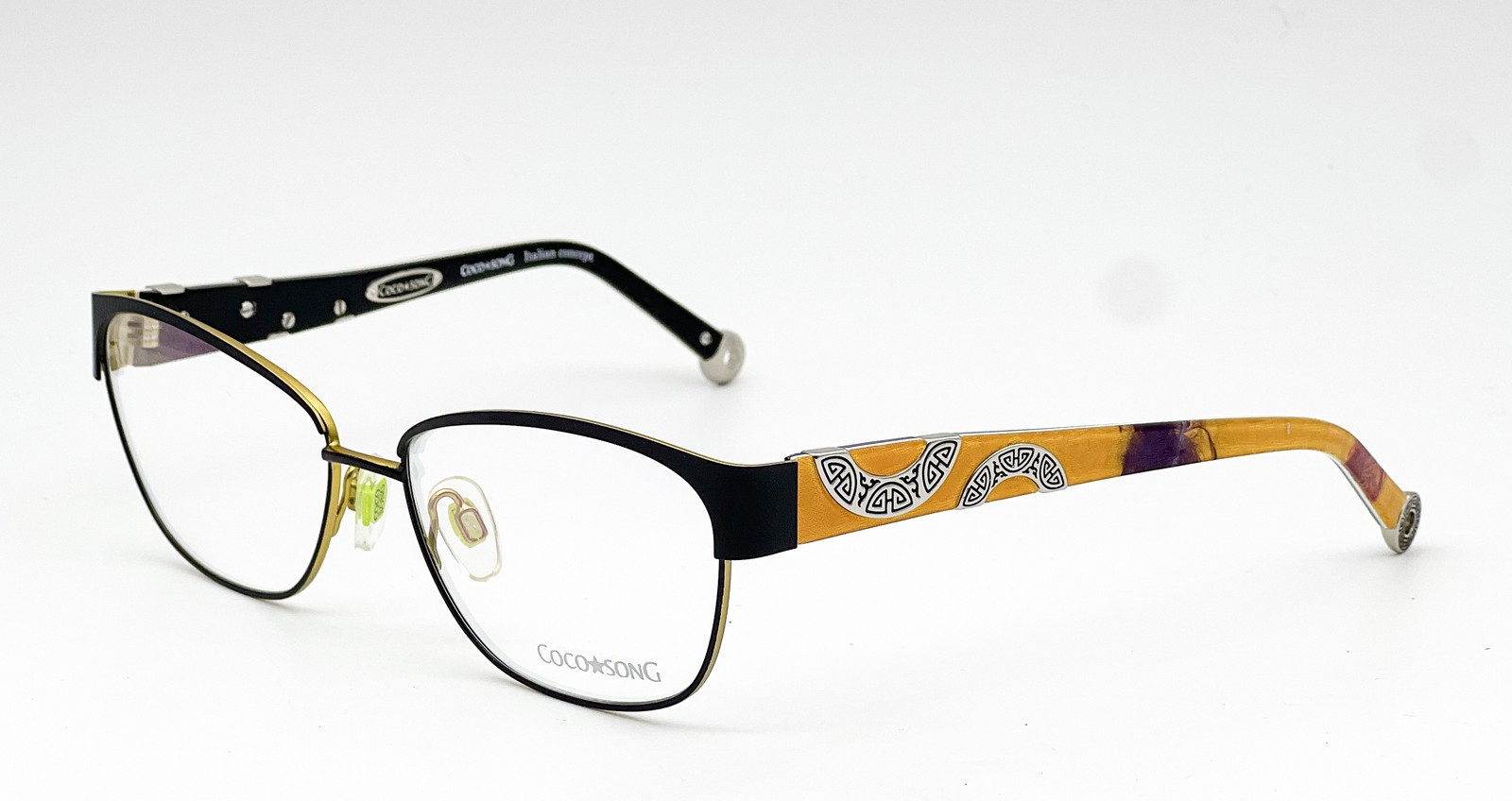 NEW COCO SONG STORM WARNING COL.1 BLACK AUTHENTIC EYEGLASSES 55-15