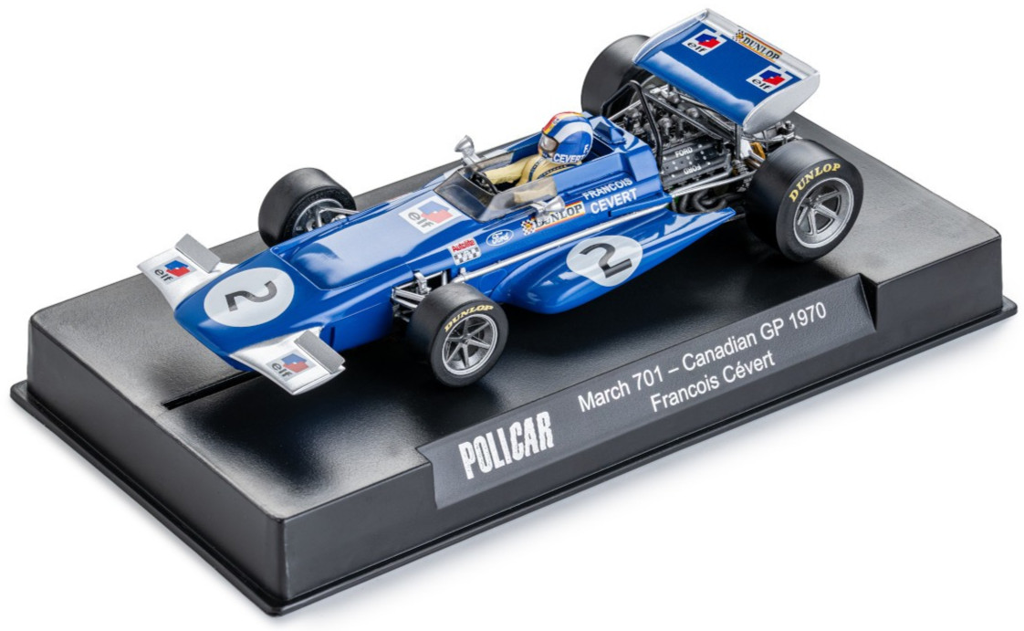 Slot It Policar March 701 - Francois Cevert -1970 Canadian 1/32 Slot Car CAR04G