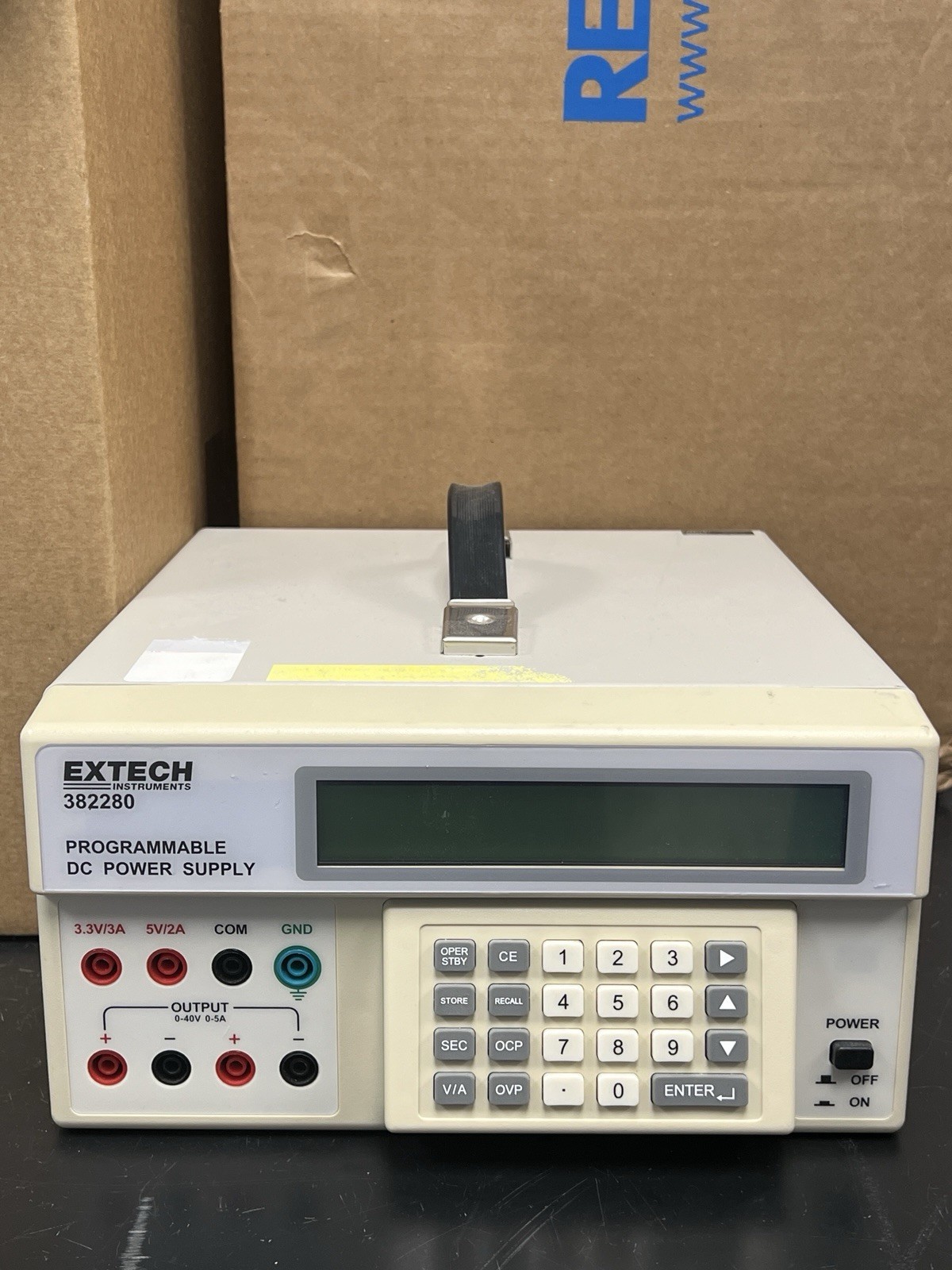 Extech Programmable DC Power Supply Model 382280 - Used - Working Extech Programmable DC Power Supply Model 382280 - Used - Working