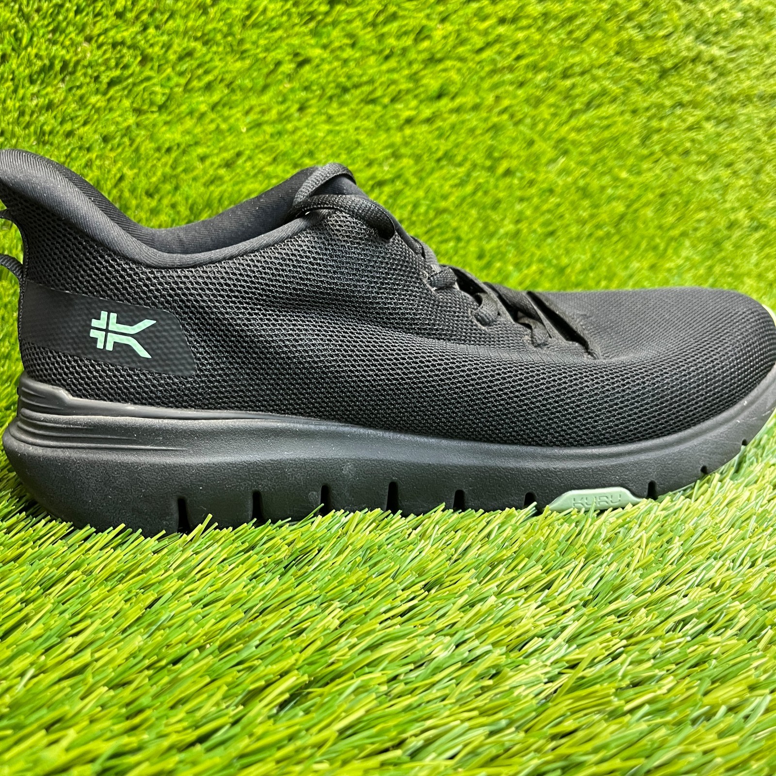 Kuru Flex Via Womens Size 10 Jet Black Athletic Running Walking Shoes Sneakers
