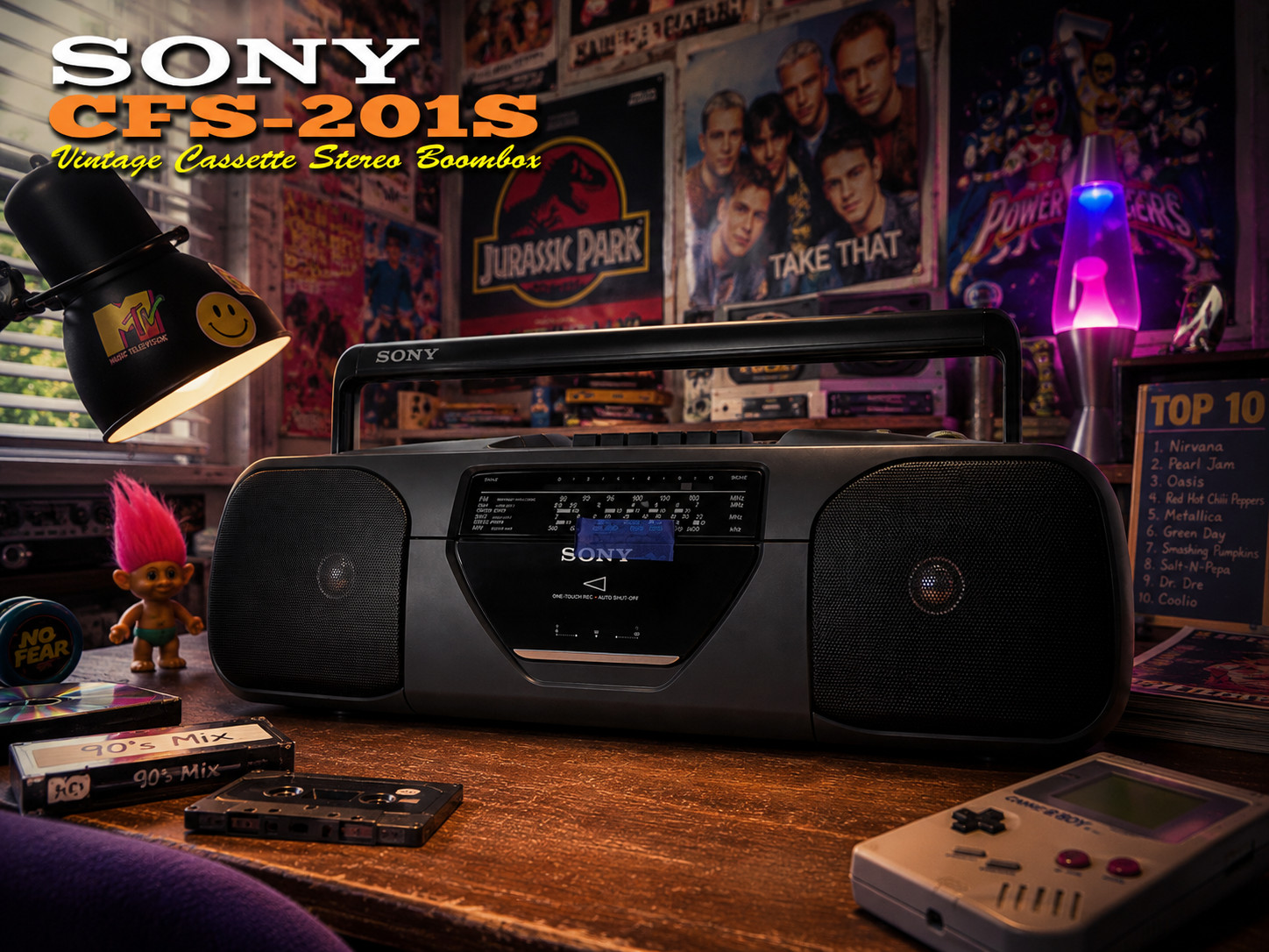 SONY CFS-201S 🌈RaRe🌈 Open Boxed Vintage Cassette Stereo Boombox