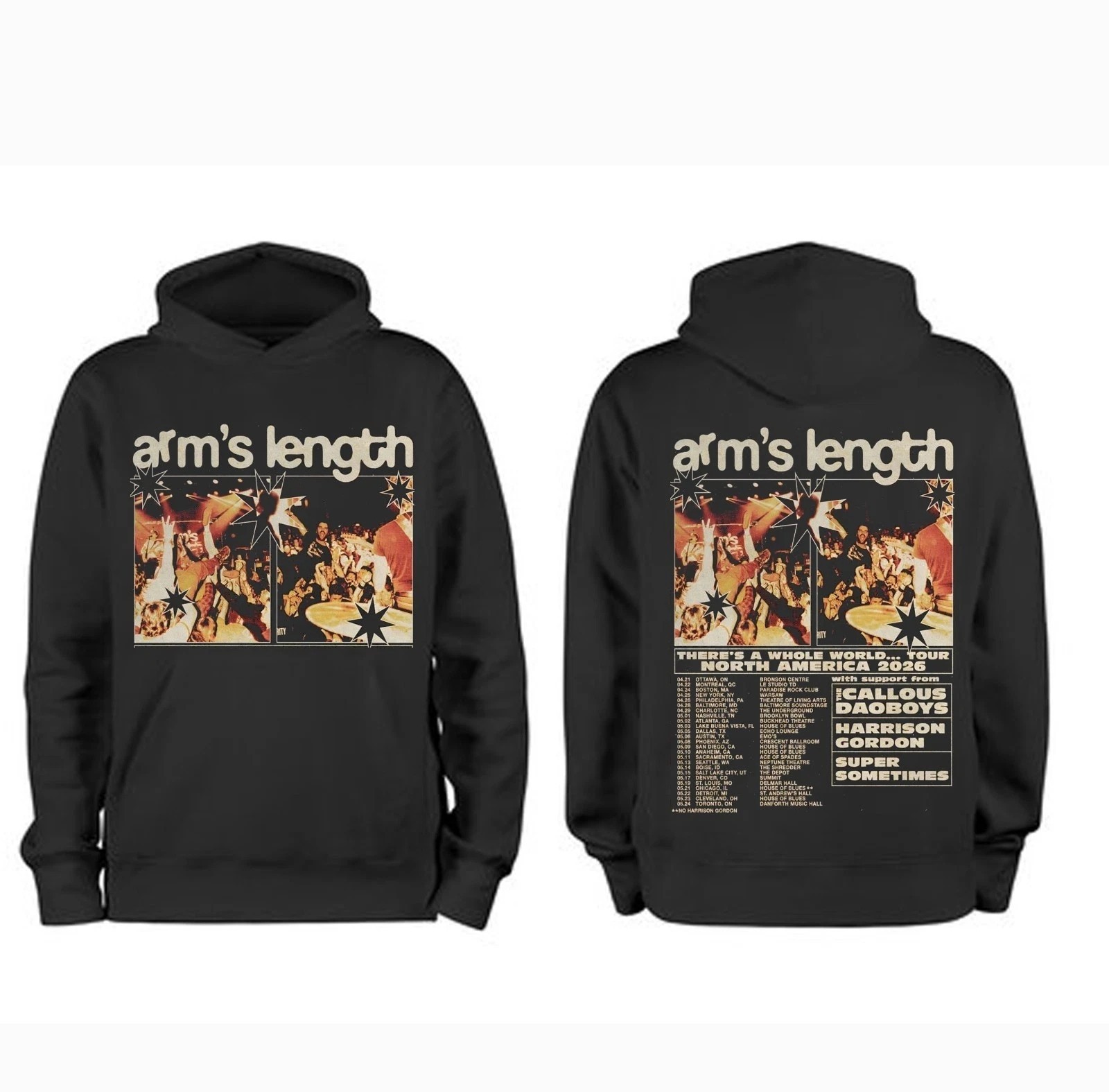 Arm\'s Length There\'s A Whole World North America Tour 2026 T-Shirt Or Hoodie