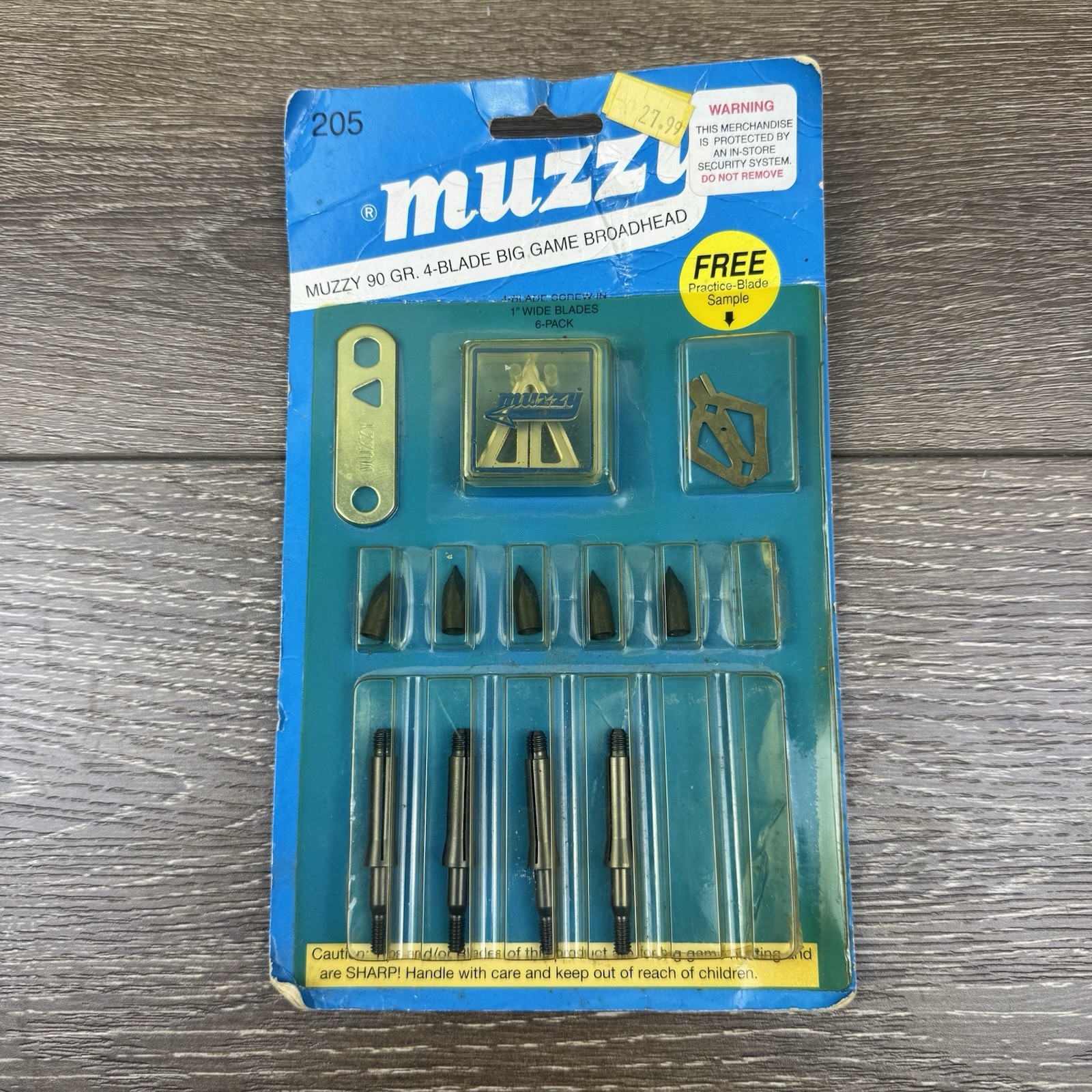 Muzzy 90 Grain 4 Blade Broadheads - #205 - New Open Box Hunting Bow Big Game