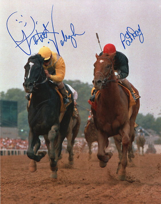 Sunday Silence 1989 Preakness Photo #1 Double Signed Pat Valenzuela Pat Day