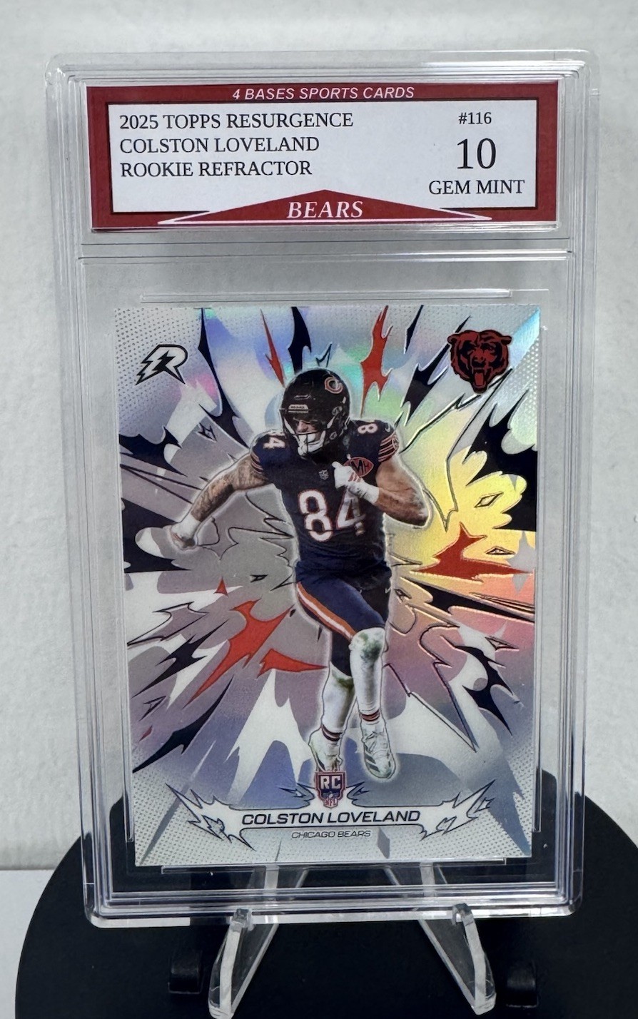 2025 Topps Resurgence Colston Loveland Rookie Refractor Card #116 