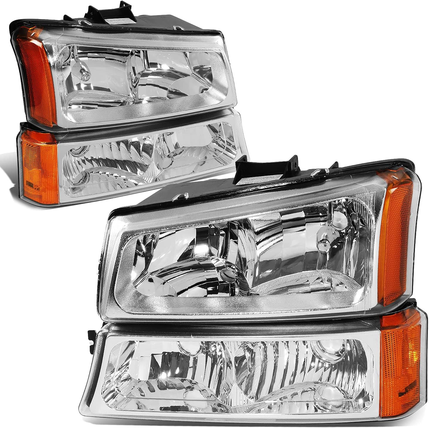 2003-2006 Silverado 1500 2500 3500 Headlight Assembly–Compatible Replacement
