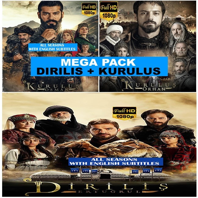 Dirilis + Kurulus Mega Pack *All Seasons *FullHD *English Subs