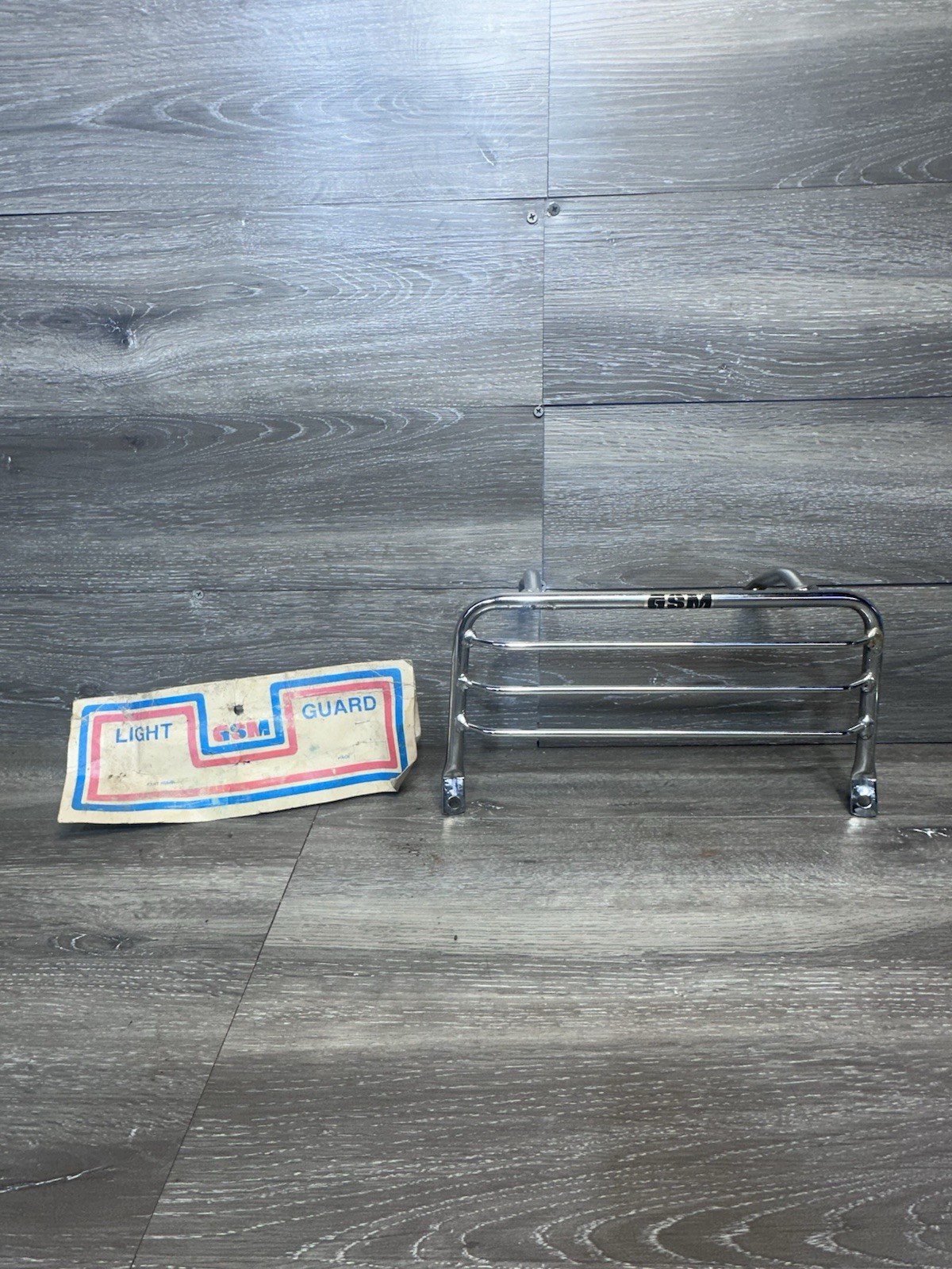NOS GSM 1985 Honda ATC 350x Front Head Light Guard Shield Chrome