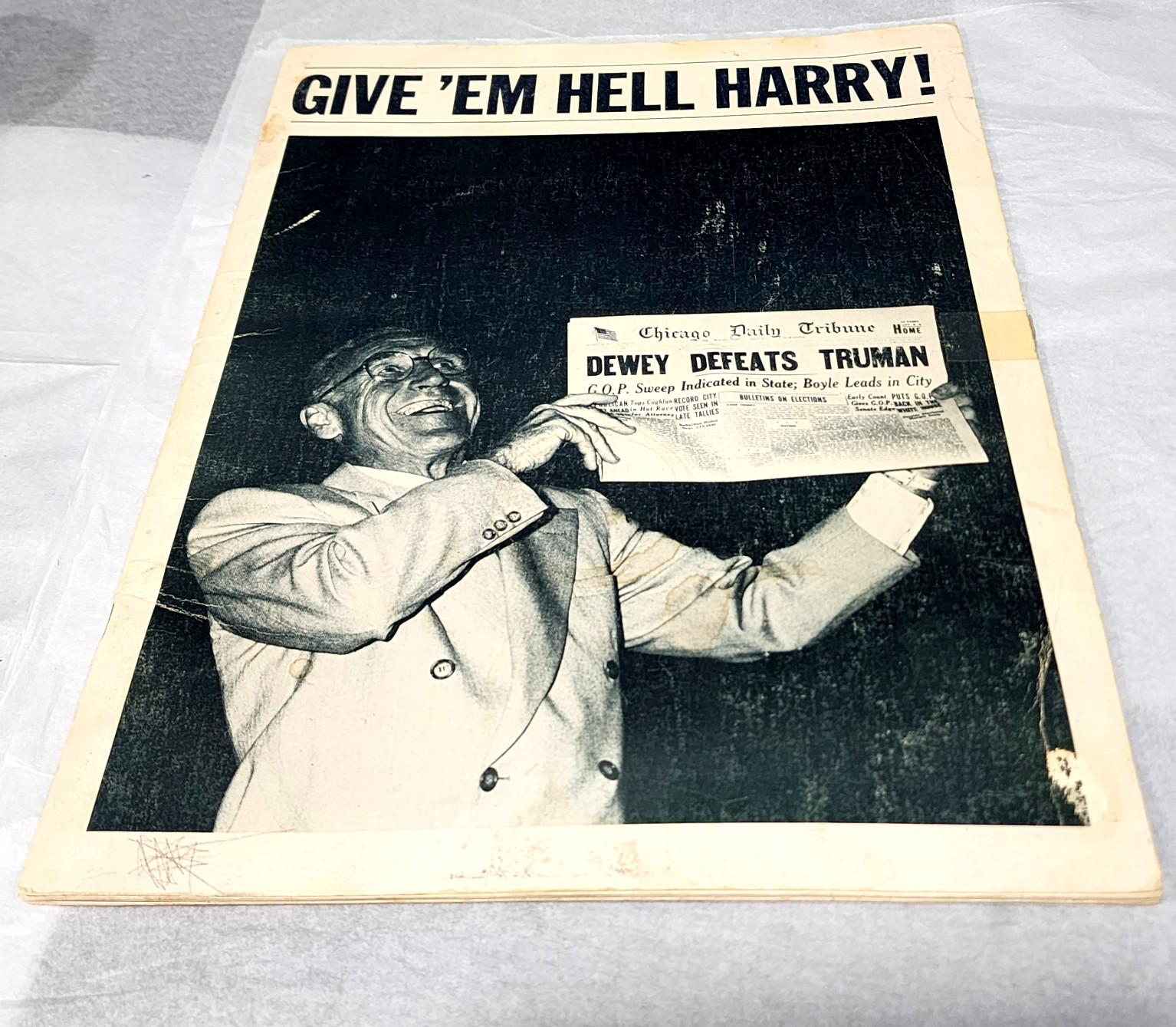 Vintage 1975 Give \'Em Hell Harry Truman Theater Program James Whitmore Play