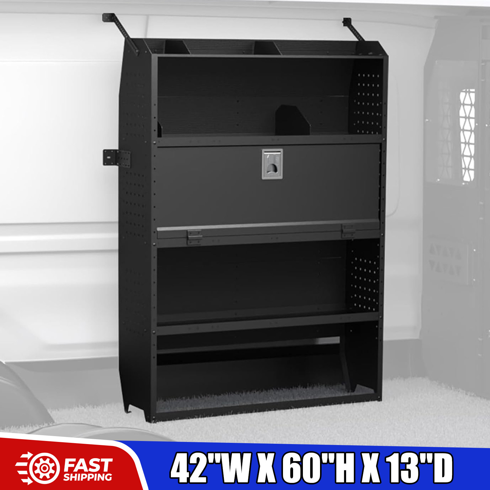 Cargo Van Shelving /Van Safety Partition Bulkhead Fits Ford Transit, Heavy Duty