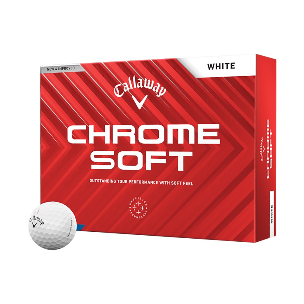 NEW Callaway Chrome Soft White 2024 Golf Balls - Choose Quantity