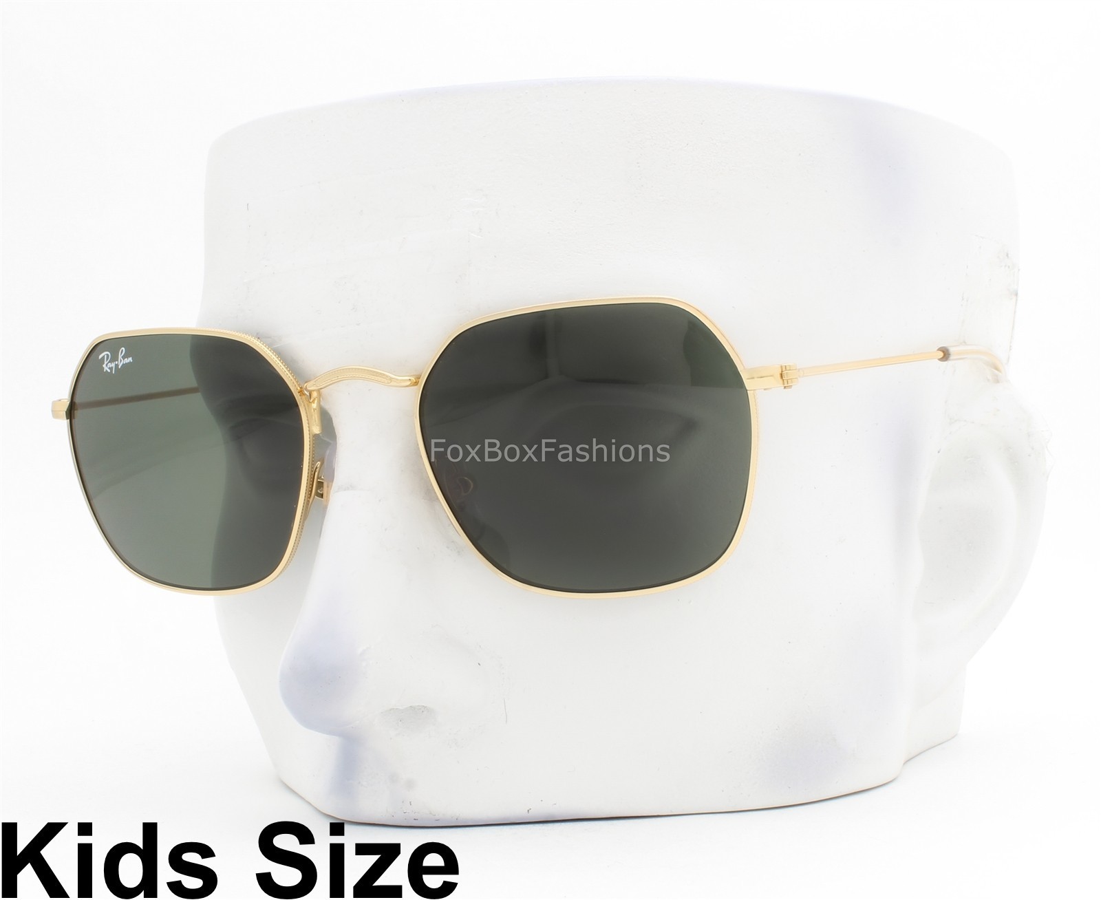 Ray-Ban Kids Sunglasses RJ 9594S 223/71 Shiny Arista Gold Green 49mm w/pouch