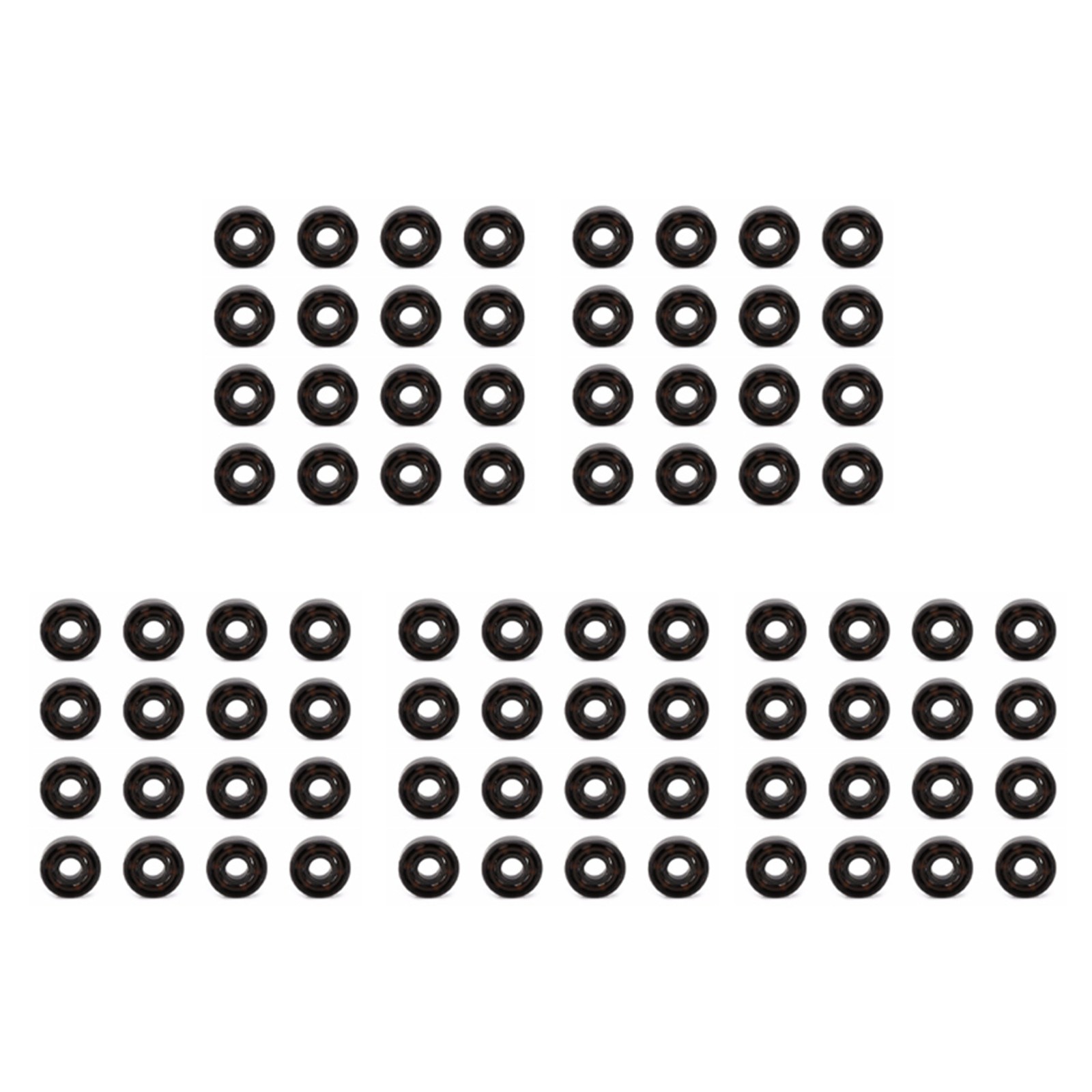 80Pcs Ceramic 608 Bearings 8X22X7mm ABEC-11  6 White ZrO2 Balls Skateboard8171