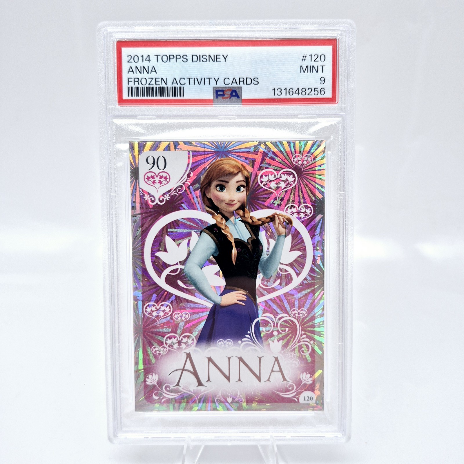 2014 Topps Disney Frozen #120 Anna PSA 9 Holo Foil 1st Edition
