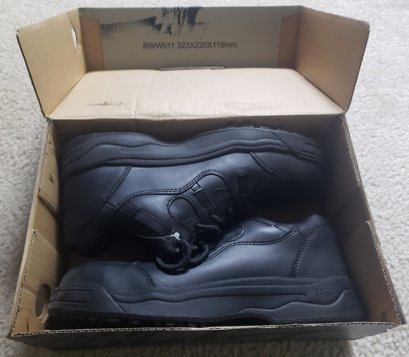 WORX by Red Wing Mens Copper Black Safety Toe Work Shoes Size 11W 6550-2 New