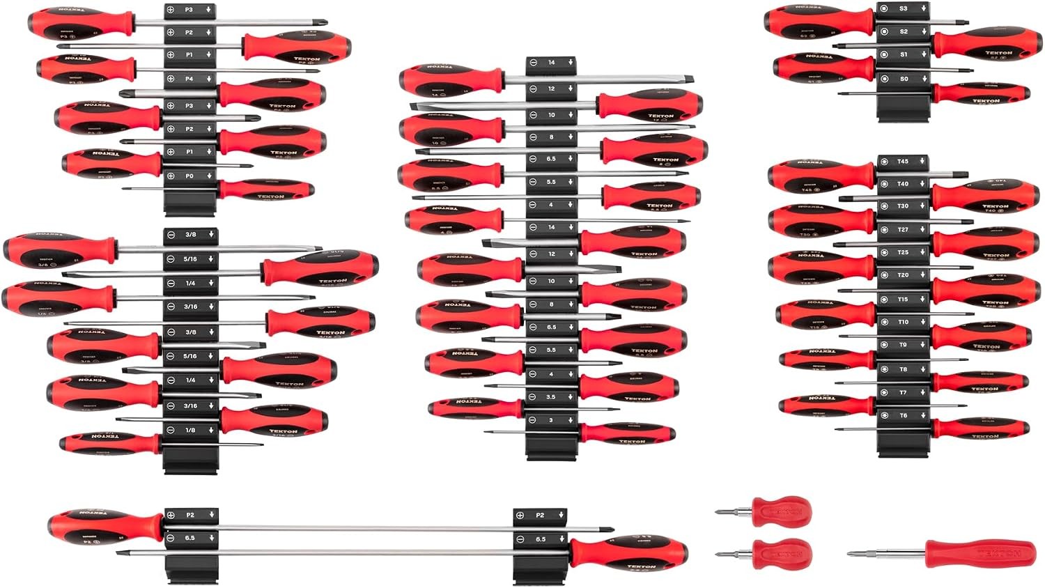 54 Piece Screwdriver Set, Phillips, Slotted, Torx, Square