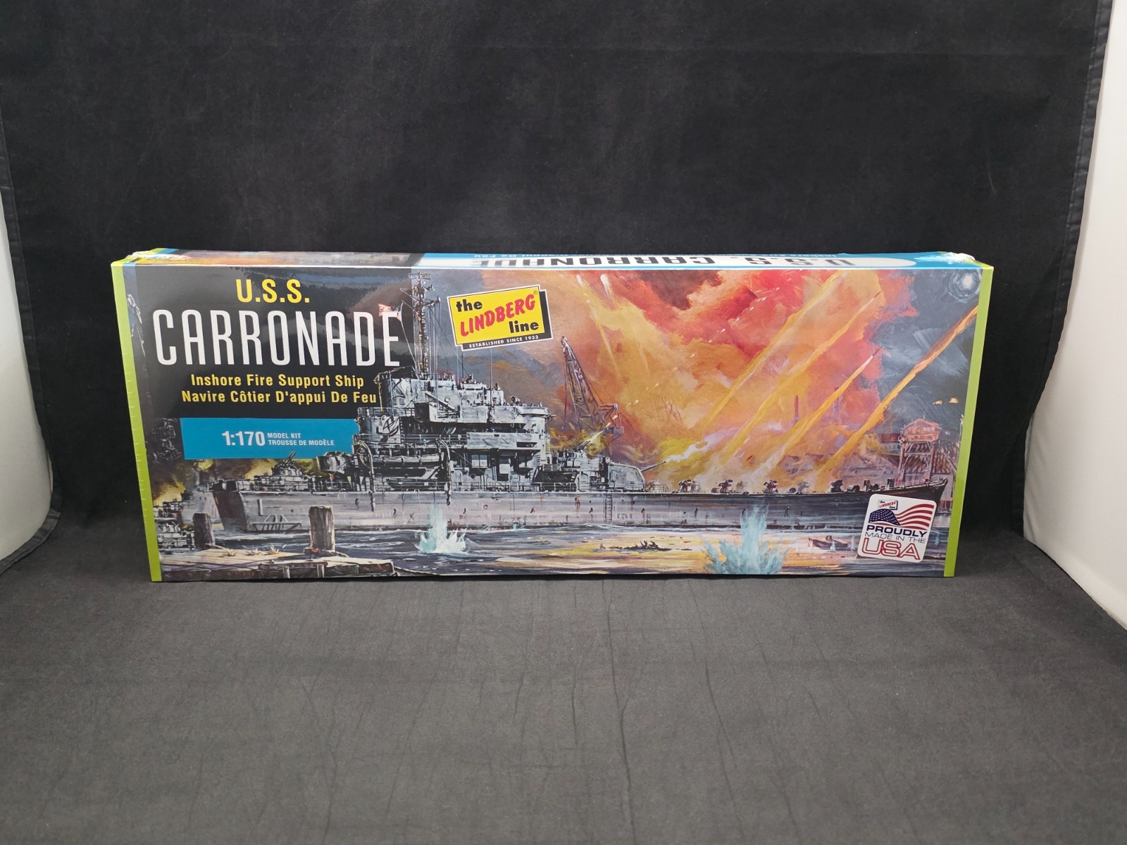 Lindberg USS Carronade Inshore Fire Support Ship 1:170 Scale Model Kit HL403