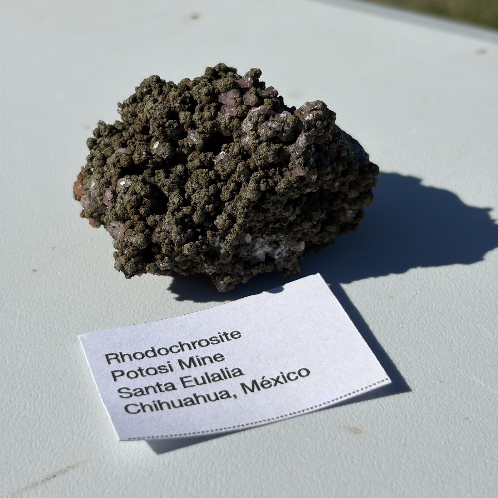 Rhodochrosite On Matrix, Mexico 48 Grams approx Rhodochrosite On Matrix, Mexico 48 Grams approx