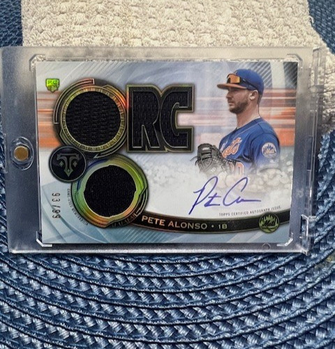 PETE ALONSO 2019 Topps Triple Threads RC On Card Auto #/99