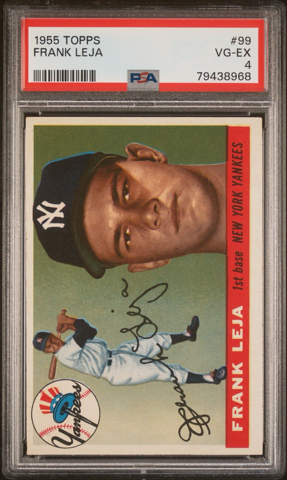 1955 Topps Frank Leja #99 PSA 4