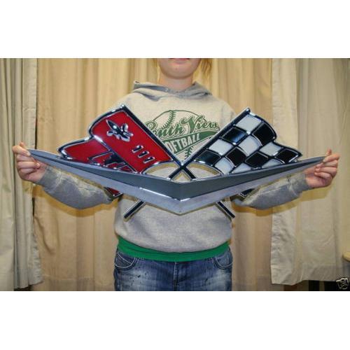 1962 Corvette Nose Emblem Steel Sign