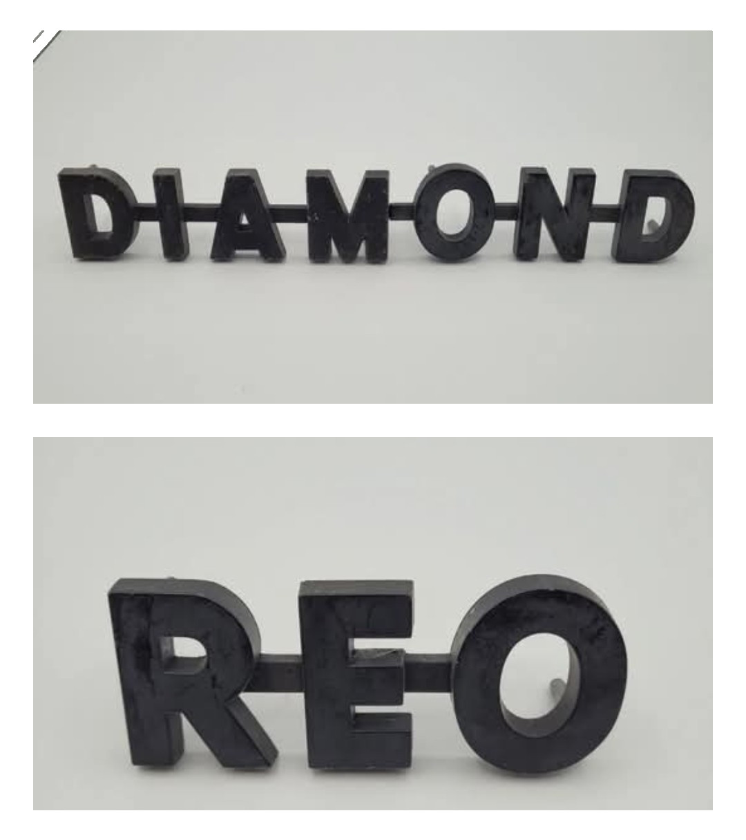 Vintage DIAMOND REO Emblem/Badge/Nameplate Big Rig Semi Truck White Motor Co Vintage DIAMOND REO Emblem/Badge/Nameplate Big Rig Semi Truck White Motor Co