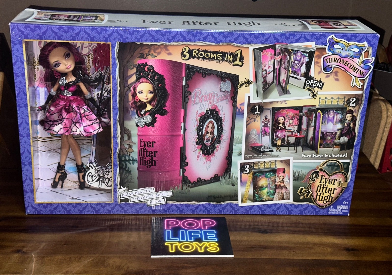 2013 Ever After High “Briar Beauty Thronecoming Book Playset” #BJH55 *NRFB*
