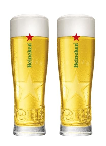 Heineken Signature Beer Glasses - Set of 2 Heineken Signature Beer Glasses - Set of 2