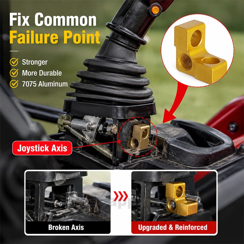 For Mahindra Tractors 6065 Joystick Lever Axis Repair Aluminum Connector US For Mahindra Tractors 6065 Joystick Lever Axis Repair Aluminum Connector US