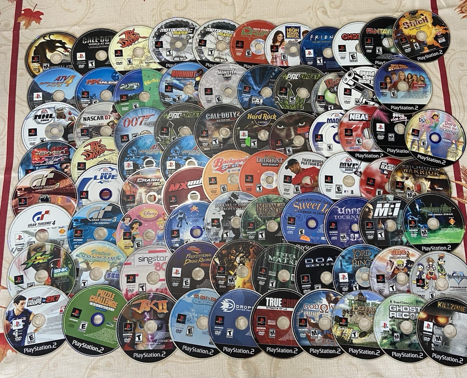 COLOSSAL Sony PlayStation 2 PS2 Games Lot Bundle 70+ Games POPULAR TITLES