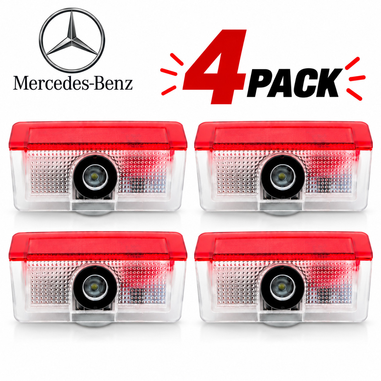 Mercedes-Benz Door Light Car LED 4Pcs Projector Ghost Shadow Lamp