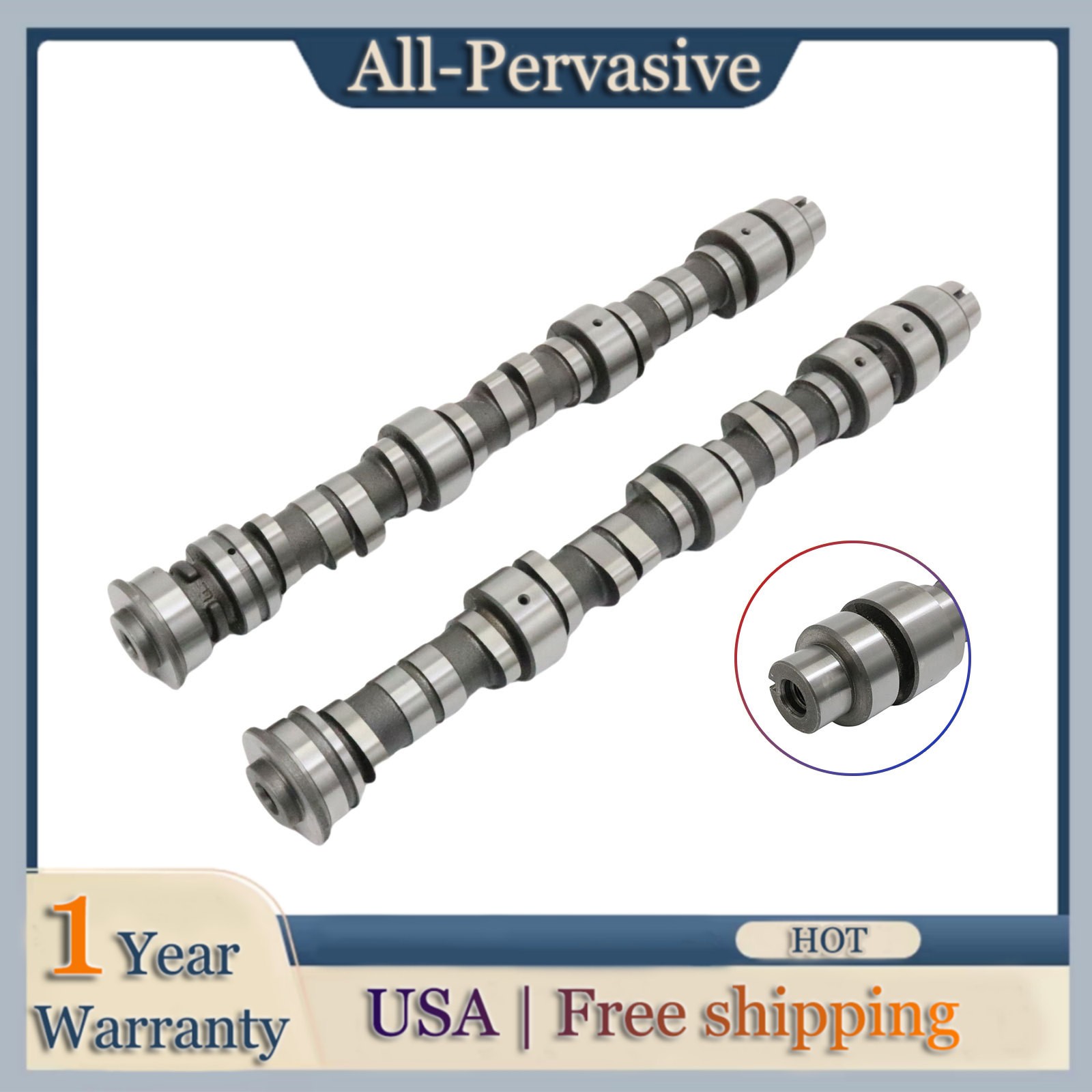 2Pcs Front+Rear Camshaft For 2010-2013 Acura MDX ZDX 3.7L 24V V6 J37A1 J37A5