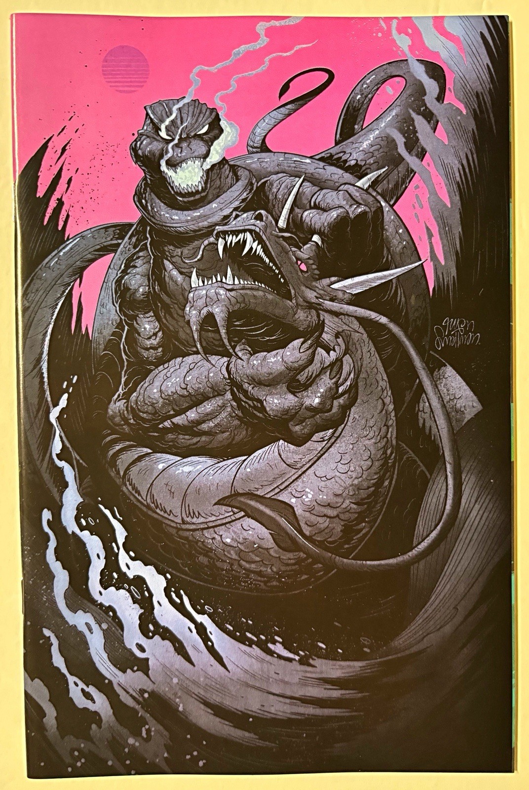 Godzilla Rivals Vs Manda Ryan Smallman Virgin Variant W/ COA IDW Comic Godzilla Rivals Vs Manda Ryan Smallman Virgin Variant W/ COA IDW Comic