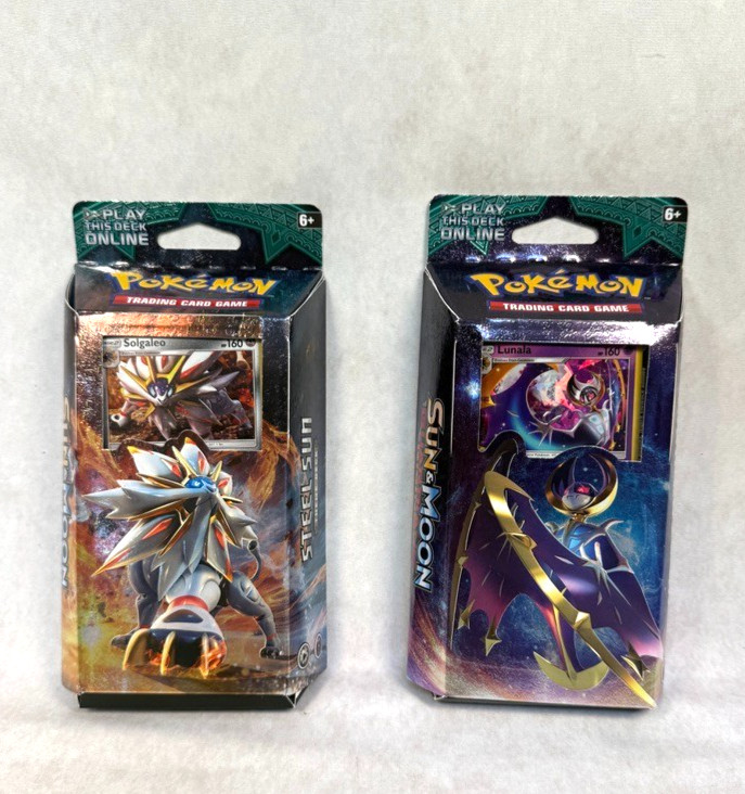 Pokémon Sun & Moon Guardians Rising Steel Sun & Hidden Moon Theme Decks