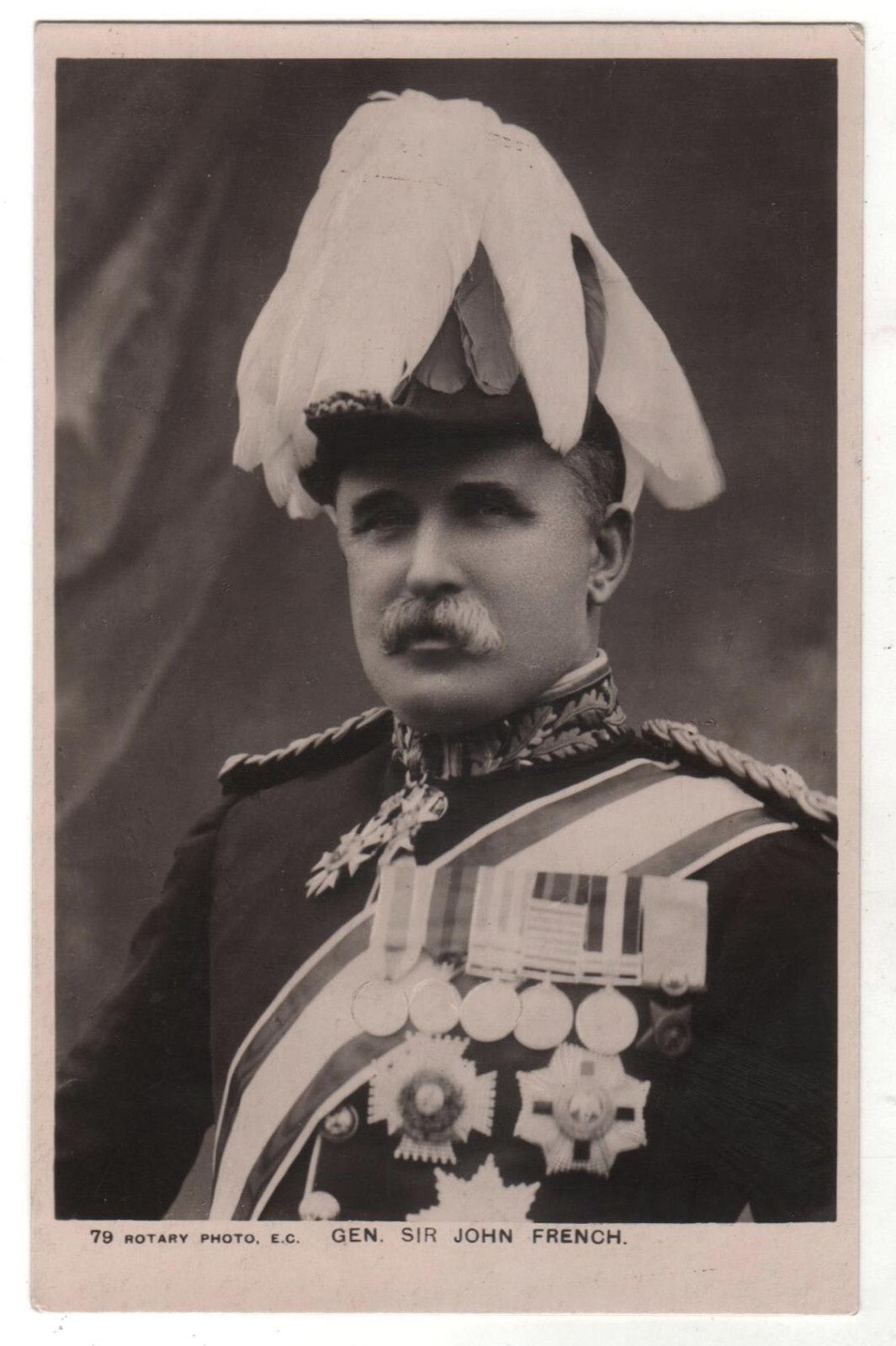 Antique Postcard Sir John French British military commander, field marshal Old