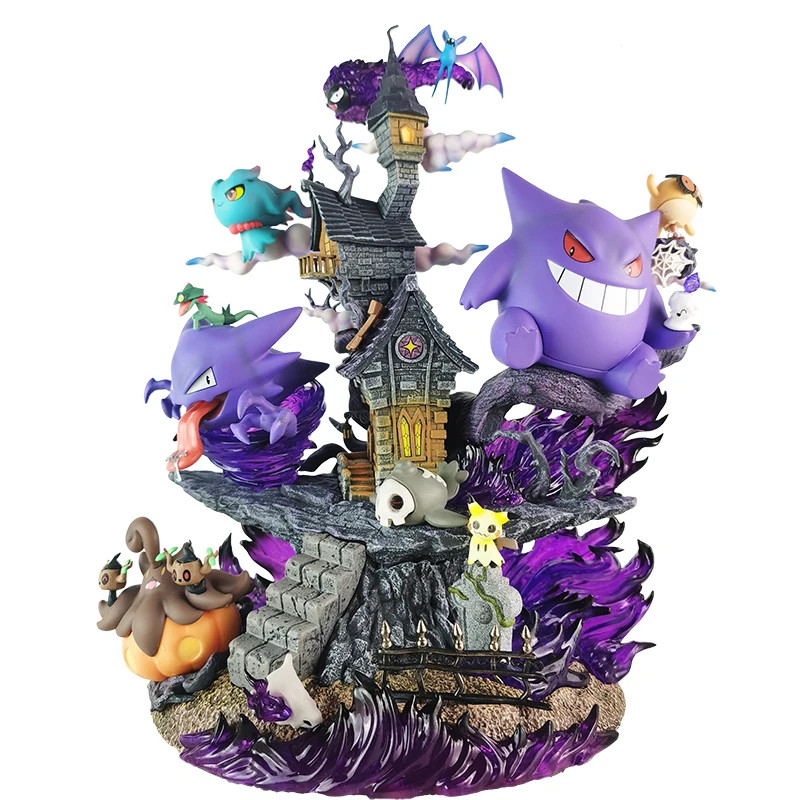 31cm Gengar Evolution Family Figure – Haunter & Gastly PVC Anime Statue W/B 31cm Gengar Evolution Family Figure – Haunter & Gastly PVC Anime Statue W/B
