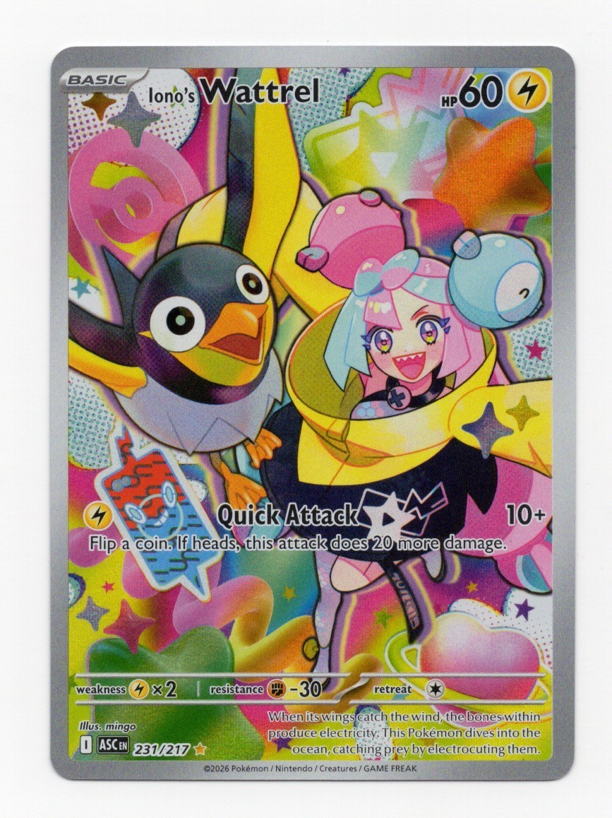 Iono\'s Wattrel 231/217 Me: Ascended Heroes Holo