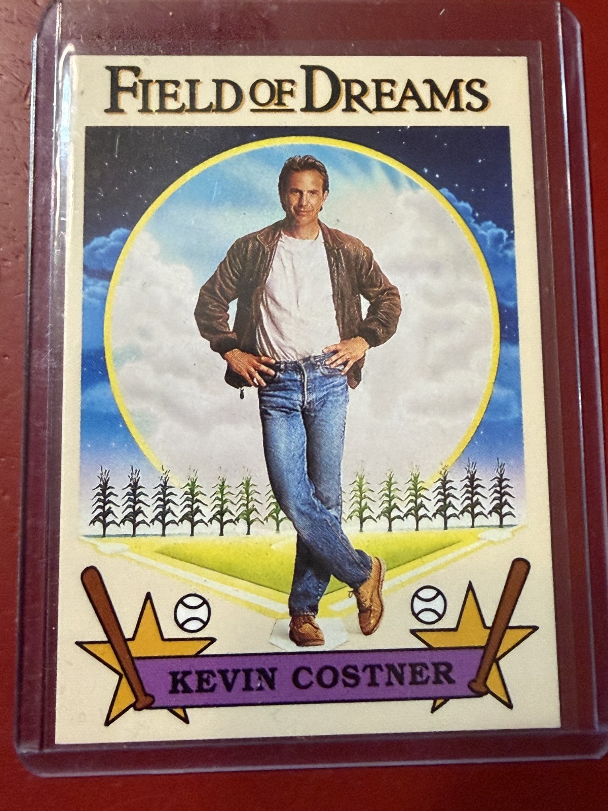 Vtg 1990 Universal Pay TV Inc. Kevin Costner Field of Dreams Promo Card VGC Vtg 1990 Universal Pay TV Inc. Kevin Costner Field of Dreams Promo Card VGC